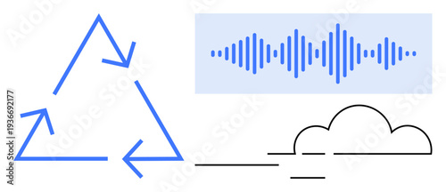 Sustainability concept. Elements recycling, data communication, and eco-friendly practices. Recycling s waste reduction, data efficiency, and sustainability. For technology, environment