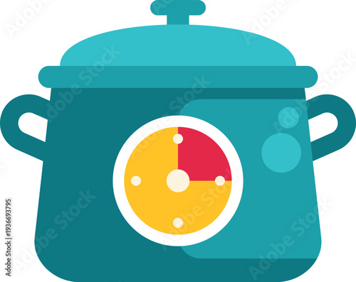 Cooking pot with a timer for meal preparation and food timing
