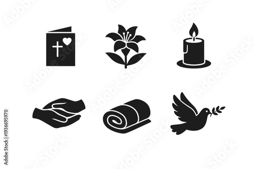 Symbols of peace and comfort for remembrance and support