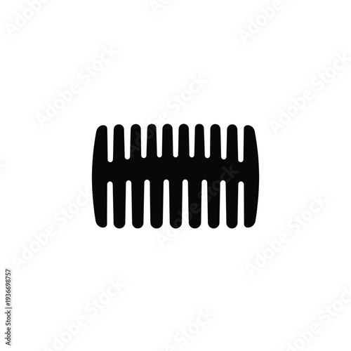 Beard Comb Mascot Glyph