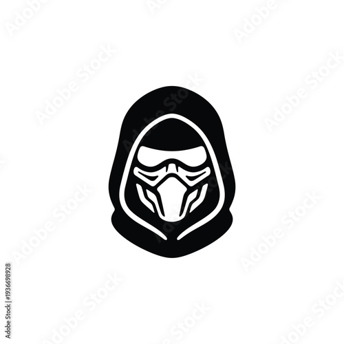 Security Ninja Avatar Chunky Mascot Glyph