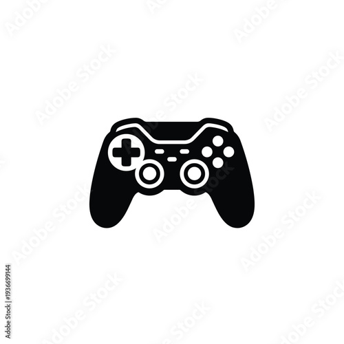 Modern Console Game Controller Mascot Glyph