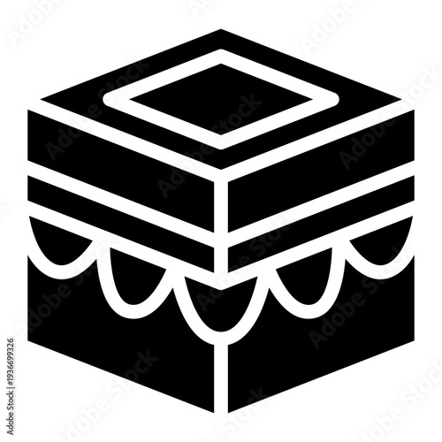 kaaba icon vector