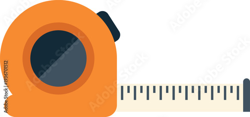 Measuring tape representing tools, construction, and precise measurement