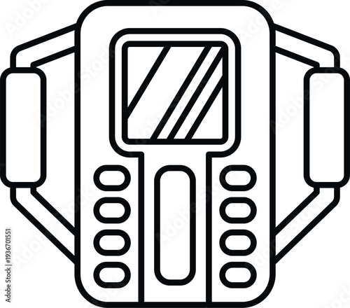 Remote control device for controlling drones or other wireless technology with a screen and buttons
