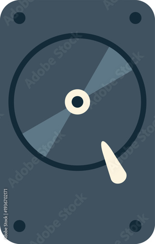 Hard disk drive representing data storage and digital memory