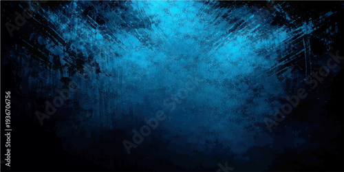 Abstract an abstract, mysterious grunge texture, deep blue tones create a dramatic backdrop, adding depth and a sense of intrigue.