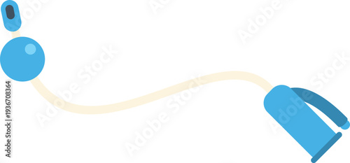 Baby nasal aspirator icon showing hygiene and health for infant care