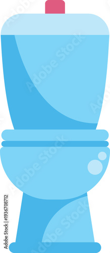 Toilet vector icon for bathroom, restroom, and hygiene concepts on white background