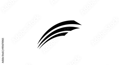 Free Download Black Curved Lines Abstract Design Element. - GFXLoad