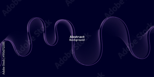 Futuristic background with subtle purple linear wave patterns on a professional dark navy backdrop for modern digital layouts.