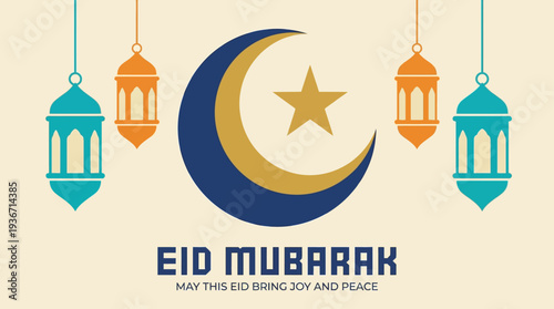 Eid al Fitr Festive Islamic Celebration Design Concept 4