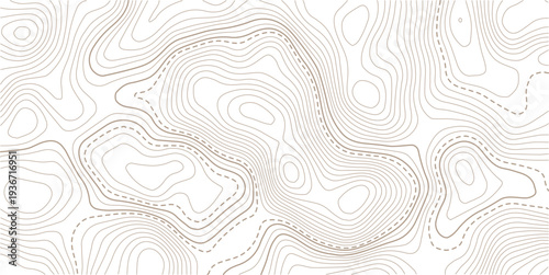 Abstract pattern with lines seamless pattern and topography. Seamless pattern with lines Topographic map. Geographic mountain relief diagram line wave carve pattern. 
