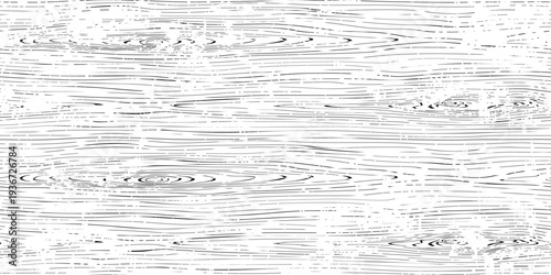 Grunge wood texture, seamless pattern, wood plank, black and white, vector design