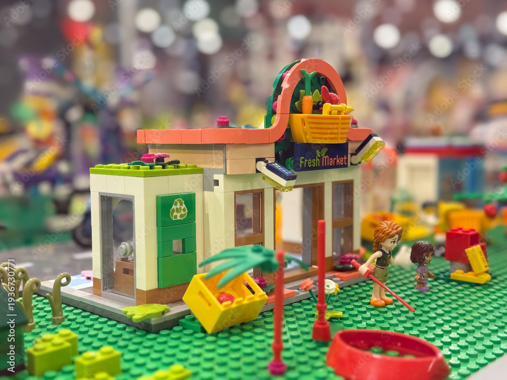 Fototapeta premium Lego fresh market playset