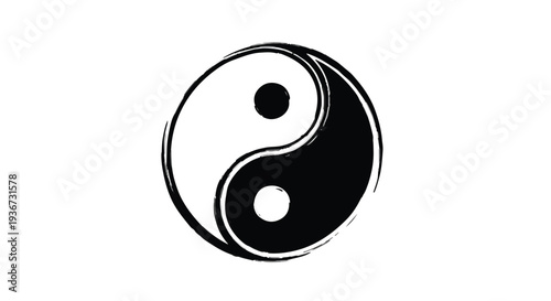 The Yin and Yang symbol representing balance, duality, and harmony in life and philosophy