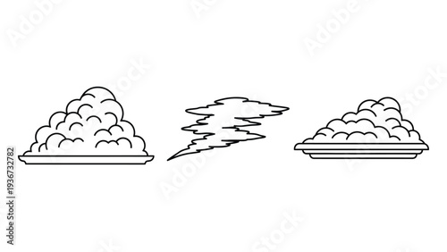 Graphic illustration of popcorn kernels popping into fluffy popcorn in three stages