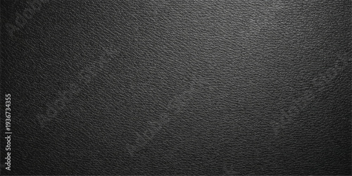Macro closeup of a dark vintage black leather texture surface with a natural rough material pattern for a textured fabric background wallpaper design