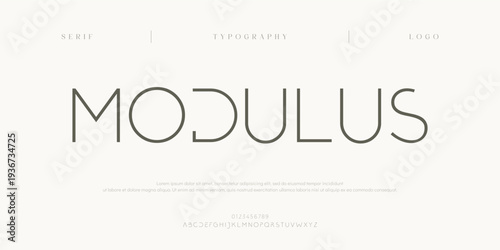 Modulus, Creative digital sport modern minimal logo alphabet fonts. Typography minimalist urban sans serif fashion creative sport logos fonts. vector illustration
