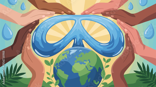 Hands Protecting the Earth