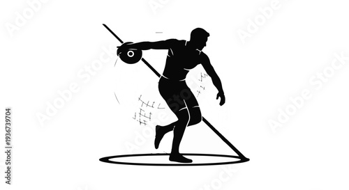 Black vector illustration of a professional golfer silhouette swinging a club during a sport game, featuring an athletic man in a classic golf player pose as a stylized piece of art