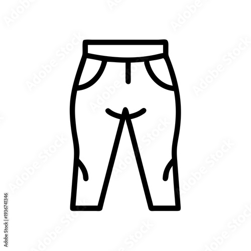 Loose Pants Icon — Weight Loss Progress and Fitness Transformation Symbol