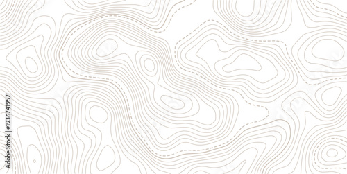 Topographic map patterns, topography line map. Vintage outdoors style. Seamless pattern with lines Topographic map. Geographic mountain relief diagram line wave carve pattern.