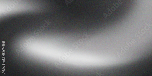 Soft gradient blurred gray background with blurred light circles textured with noise grains