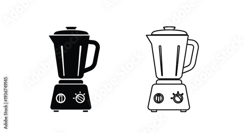 Modern blender designs comparison Vector