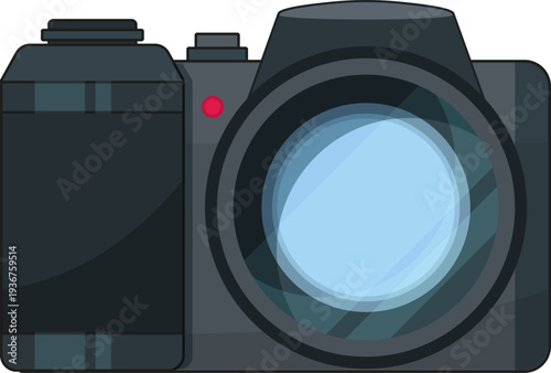 Photo camera. Digital photography equipment cartoon icon
