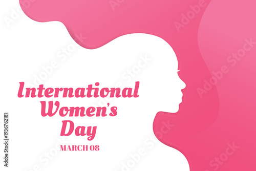 International Women's Day Silhouette Graphic banner
