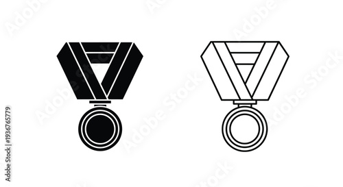 Modern medal badge designs Vector