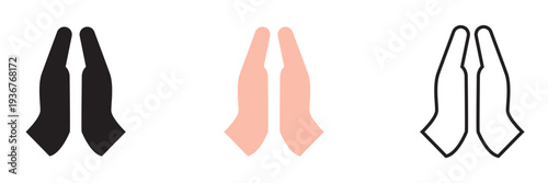 Teamwork High Five Icon Symbol.  Icon of two people giving a high five, symbolizing teamwork, partnership, collaboration, agreement, and shared success in business or community.