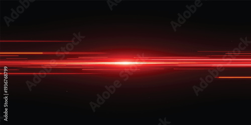 A glowing red abstract background loop features dark motion lines and an energetic wave pattern with a bright digital light design