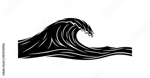 Dynamic Wave and Ocean Vector Illustration