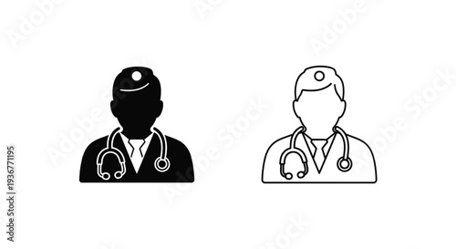 Medical professionals vector icons Vector