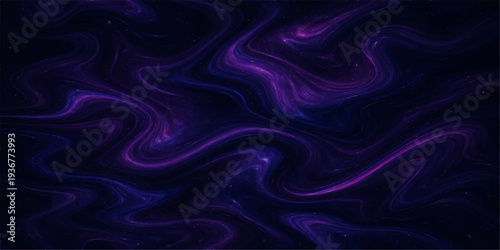 Dark purple silk fabric background with smooth flowing satin waves and soft elegant texture design