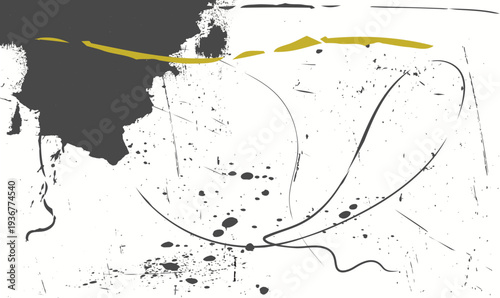 circular paint brush strokes, grunge paint element, Monochrome grunge texture. Brush strokes paint Isolated on white background, grunge brush strokes ink paint.eps