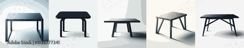 Vector of Silhouette of Table
