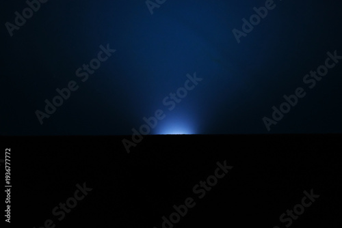 Abstract blue Light in Pool at Night – documentary style, real world, authentic situation, natural light, genuine moment captured by human photographer, no ai