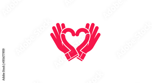 Hands forming a heart shape symbolizing love and care.
