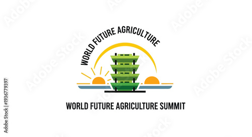 World Future Agriculture Summit logo with green futuristic design.