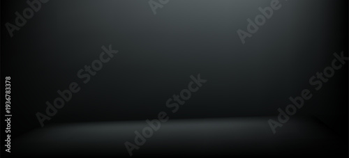 Dark abstract geometric background with layered diagonal shapes and smooth gradient shading