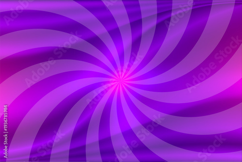 Abstract Purple Spiral Swirl Background with Vibrant Radial Twist Pattern