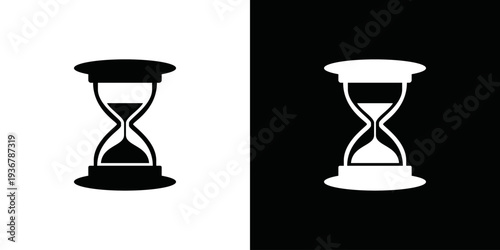 simple hourglass vector logo
