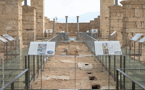 Ruins of Laodikeia Antik Kenti in Denizli, Turkey, featuring ancient architecture, stone structures, and scenic historical landscape in the Aegean region.