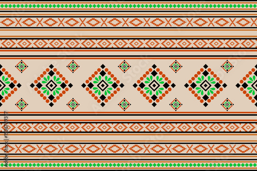 Seamless Traditional Sadu Design for Carpets, Clothing and Wallpapers