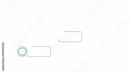 animated video of business infographics  rectangle shape 3, 4 and 5 steps , with multicolor  label for workflow, presentation, 4k animation