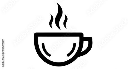 Steaming cup icon