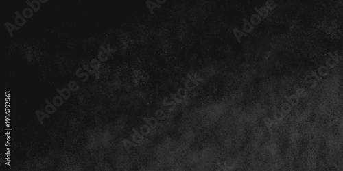 Abstract black gray wall textured background. Empty gray rusty stone or metal surface texture. Dark smoke texture. Black and white grunge wall. Light fog backgrounds. Cloud sky night. Slate surface.